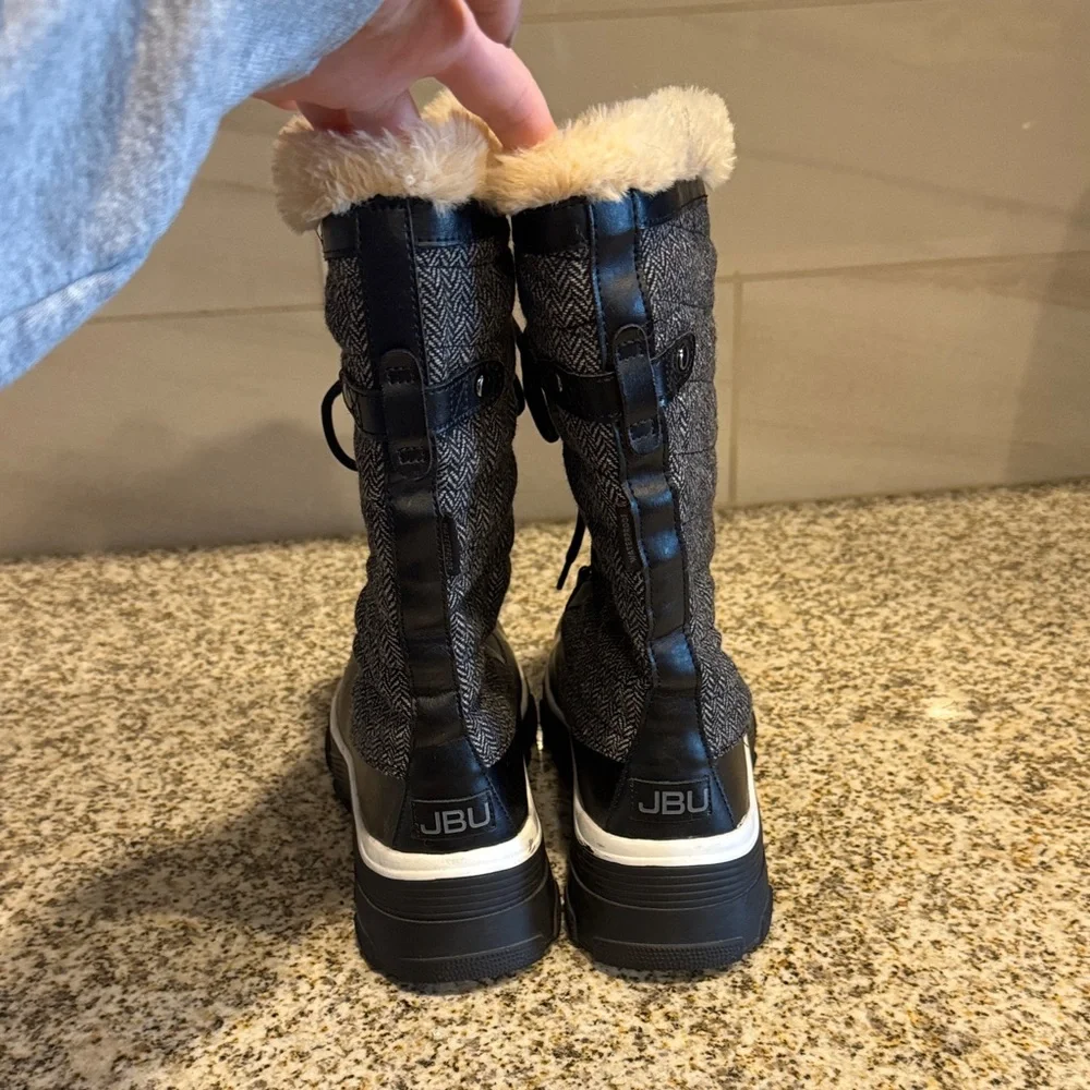 JBU Black and Tan Winter Boots - Picture 3 of 5